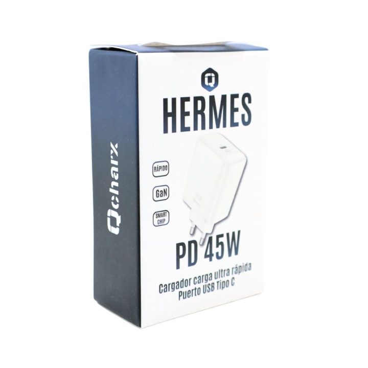 Qcharx International Qcharx Hermes 45W GaN Charger 1 USB-C White…