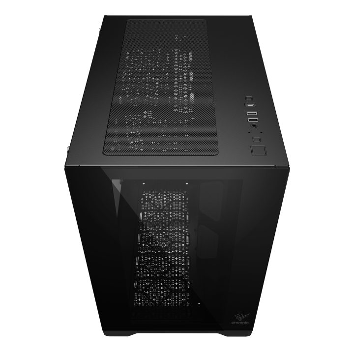 Phoenix Technologies Phoenix Gaming Zephyr Cube ATX PC Case with Dual…