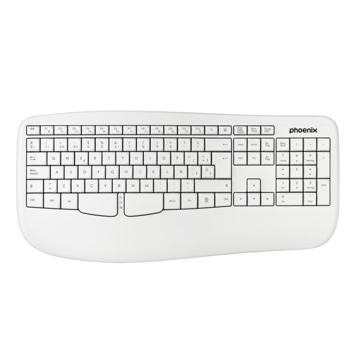 Phoenix technologies Phoenix K201 Ergonomic Wireless Keyboard 2.4GHz…