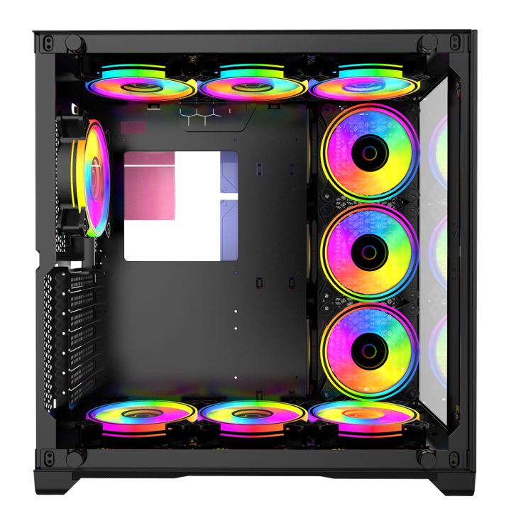 Phoenix Technologies Phoenix Gaming Zephyr Cube ATX PC Case with Dual…