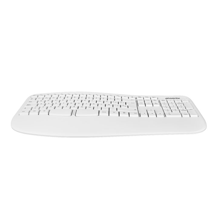 Phoenix technologies Phoenix K201 teclado ergonómico sem fios 2.4GHz…
