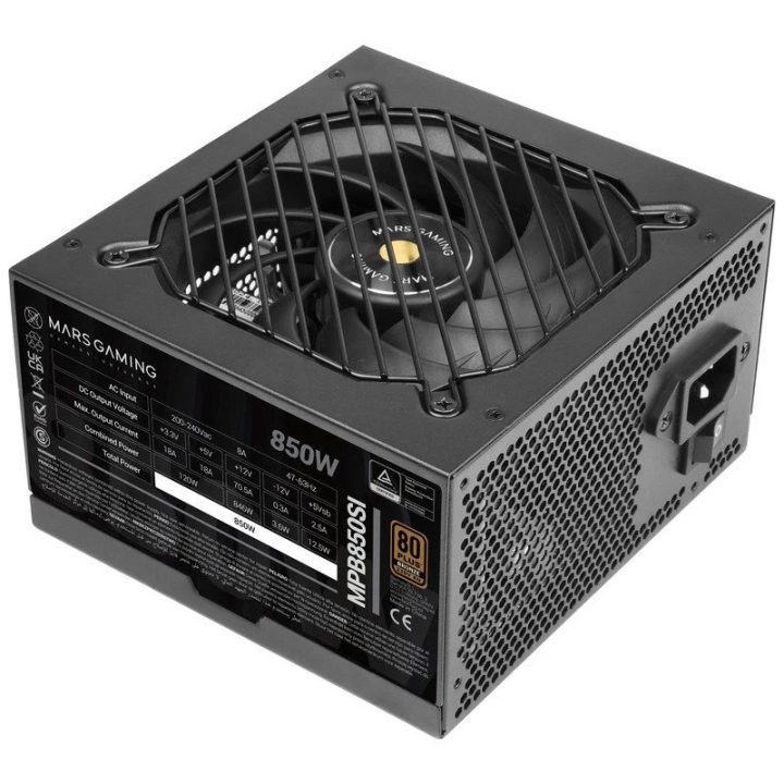 Mars Gaming MPB850SI Power Supply Unit 850 W 24-pin ATX ATX Black