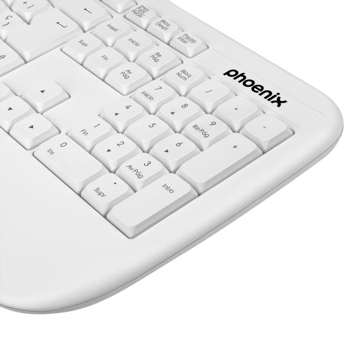 Phoenix technologies Phoenix K201 Ergonomic Wireless Keyboard 2.4GHz…