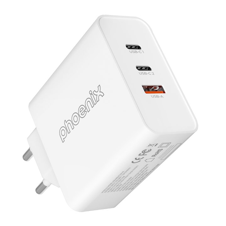 Phoenix Technologies 65W GaN Type-C Universal Charger for Laptop…