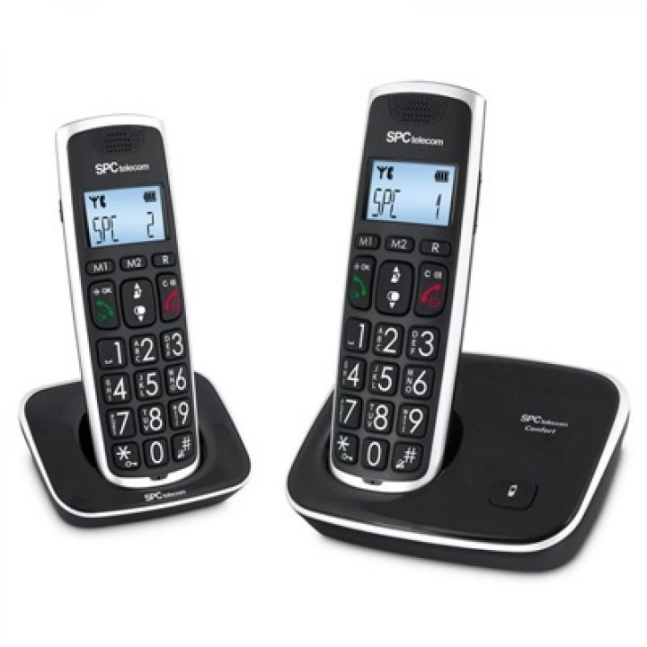 SPC 7609N Kaiser Duo DECT Phone Black