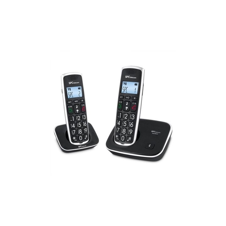 SPC 7609N Kaiser Duo DECT Phone Black