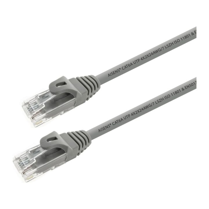AISENS A145-0327 cabo de rede Cinzento 2 m Cat6a U/UTP (UTP)