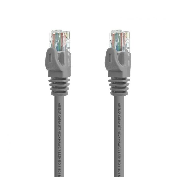 AISENS A145-0327 Gray Network Cable 2 m Cat6a U/UTP (UTP)