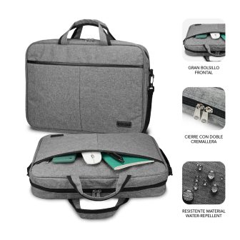 Subblim Elite Laptop 15.6 inch Gray Briefcase (SUB-LB-3ELB010)
