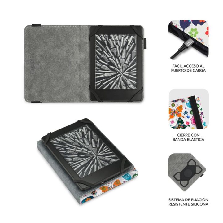 Capa Subblim clever ebook case 6 polegadas borboletas (SUBCUE-1EC010)