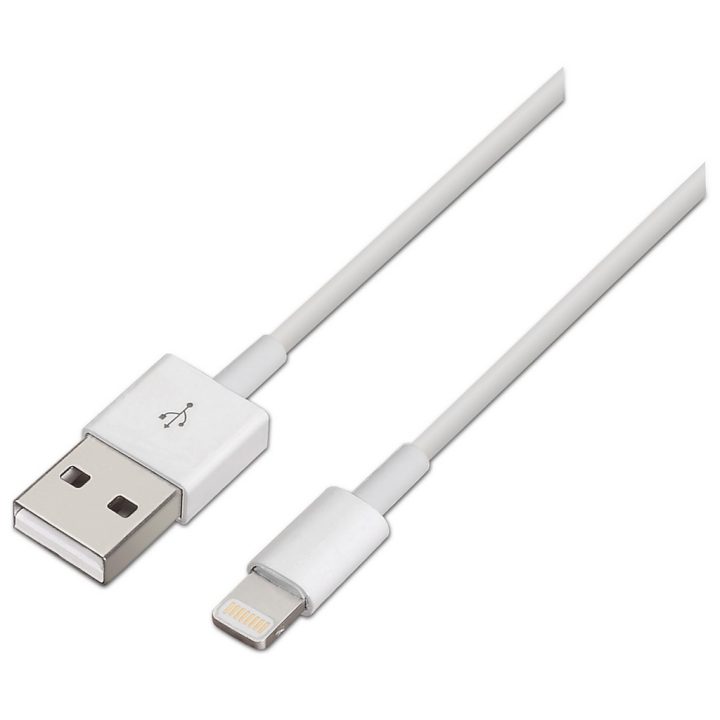 AISENS A102-0036 cabo de conector Lightning 2 m Branco