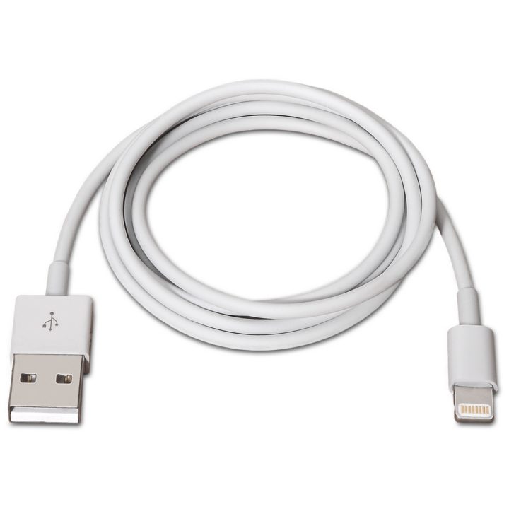 AISENS A102-0036 cabo de conector Lightning 2 m Branco