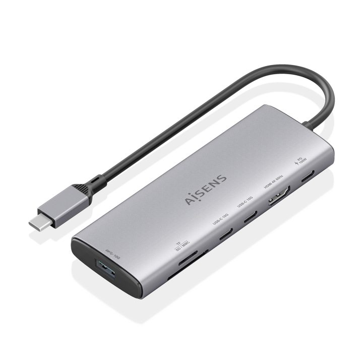 AISENS USB-C Dock 7 em 1, USB-C para 1xHDMI, 1xUSB-A 10G, 2xUSB-C…