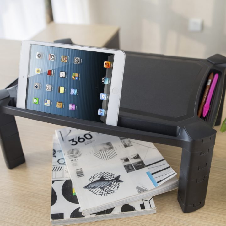 AISENS Suporte Elevatório XL para Monitor/Portátil, Preto