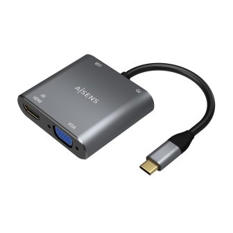 AISENS Conversor USB-C a VGA/HDMI 4K/USB3.0/USB-C PD…