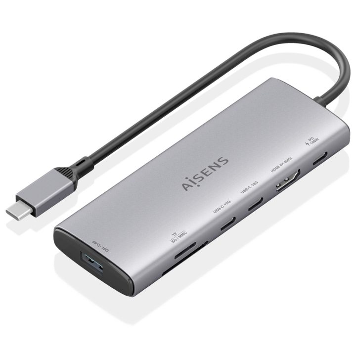 AISENS USB-C Dock 7-in-1, USB-C to 1xHDMI, 1xUSB-A 10G, 2xUSB-C 10G…