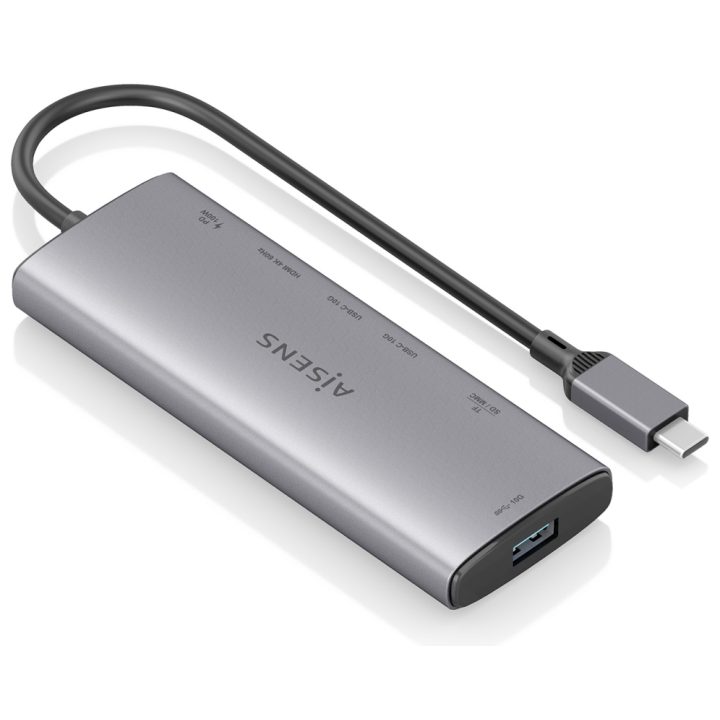 AISENS USB-C Dock 7 em 1, USB-C para 1xHDMI, 1xUSB-A 10G, 2xUSB-C…