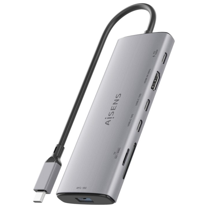 AISENS USB-C Dock 7 em 1, USB-C para 1xHDMI, 1xUSB-A 10G, 2xUSB-C…