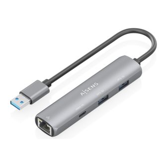AISENS USB3.0 Dock USB-A A Ethernet Gigabit + Hub 1xUSB-C+2xUSB-A…