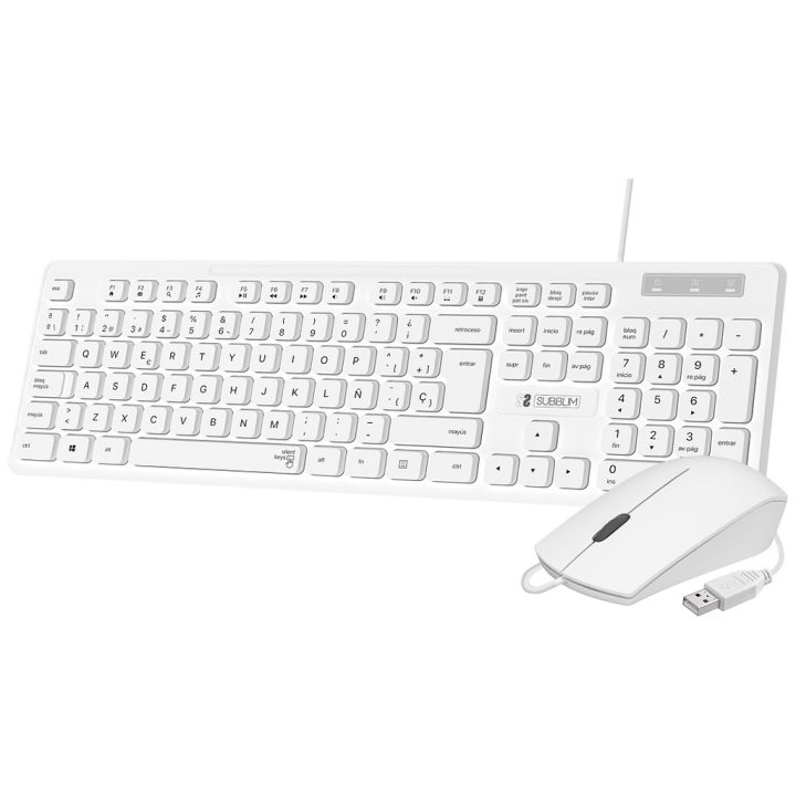 Combo Subblim Business Slim silencioso com cabo USB B (SUBKBC-CSSK02)