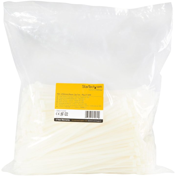 StarTech.com Abraçadeiras de 25 cm para cabos - 4 mm de largura, 68…