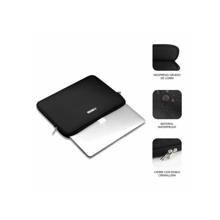 Subblim business laptop sleeve neoprene for 11.6-inch to 12.5-inch…