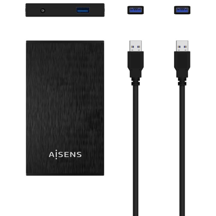 AISENS Caja Externa 2,5″ ASE-2523B 9.5MM SATA a USB 3.0/USB3.1 GEN1…