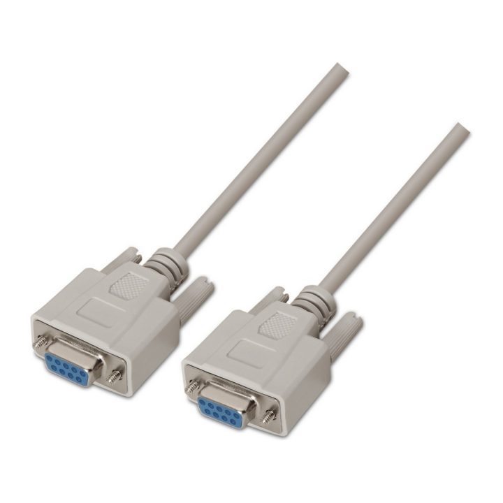AISENS A112-0066 Beige Serial Cable 1.8 m DB9