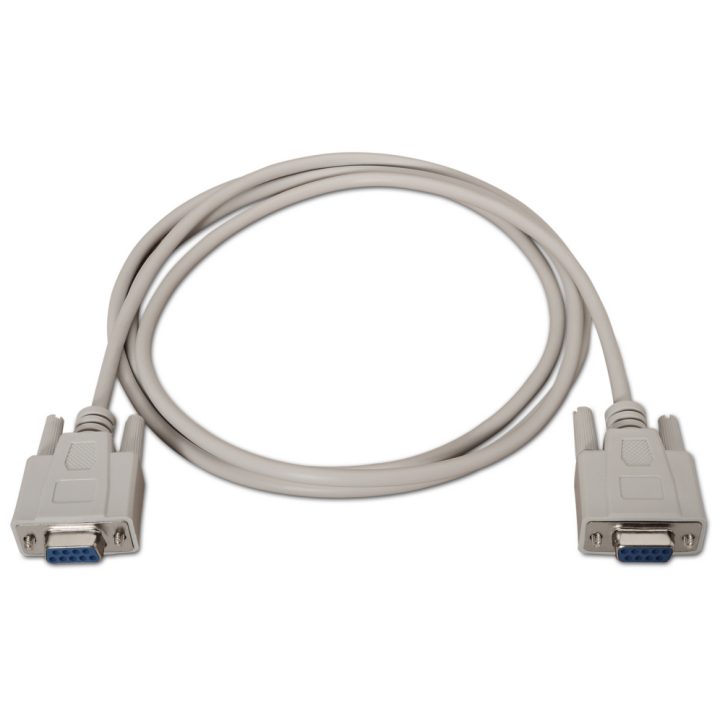 AISENS A112-0066 cable de serie Beige 1,8 m DB9
