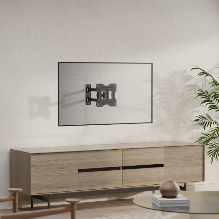 AISENS Eco Swivel, Tilt Wall Mount for Monitor/TV 30kg (3 Pivot…