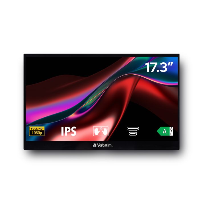 Verbatim 49593 monitor para PC 17,3" 1920 x 1080 Pixéis Full HD LCD…