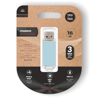 TECH ONE TECH Basic Pendrive 16Gb USB 2.0 Blue (TEC3010-16)