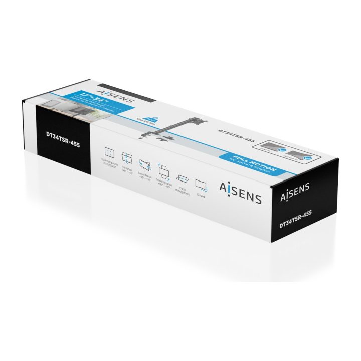AISENS Suporte de Mesa Eco Rotativo e Inclinável para Monitor/TV 12kg…