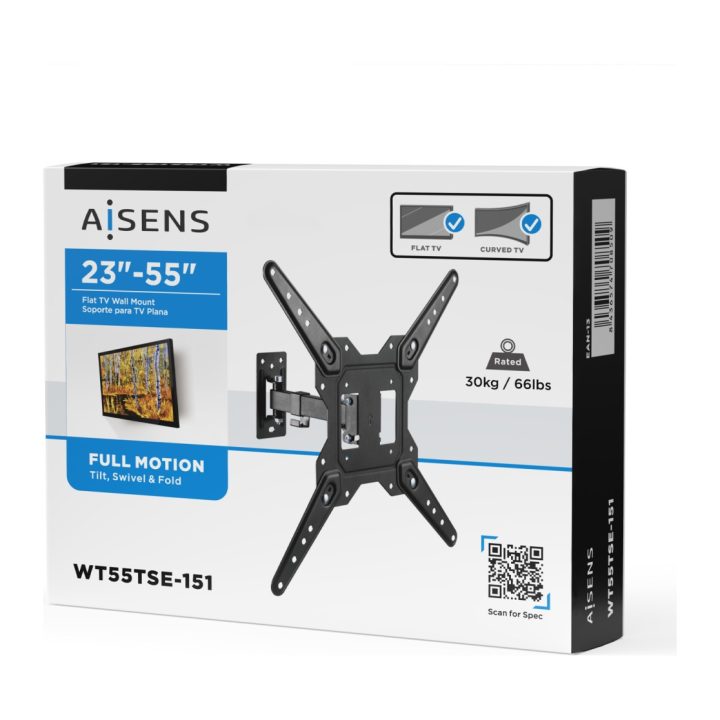 Suporte AISENS Eco Rotativo, Inclinável Para Monitor/TV 30kg (2…