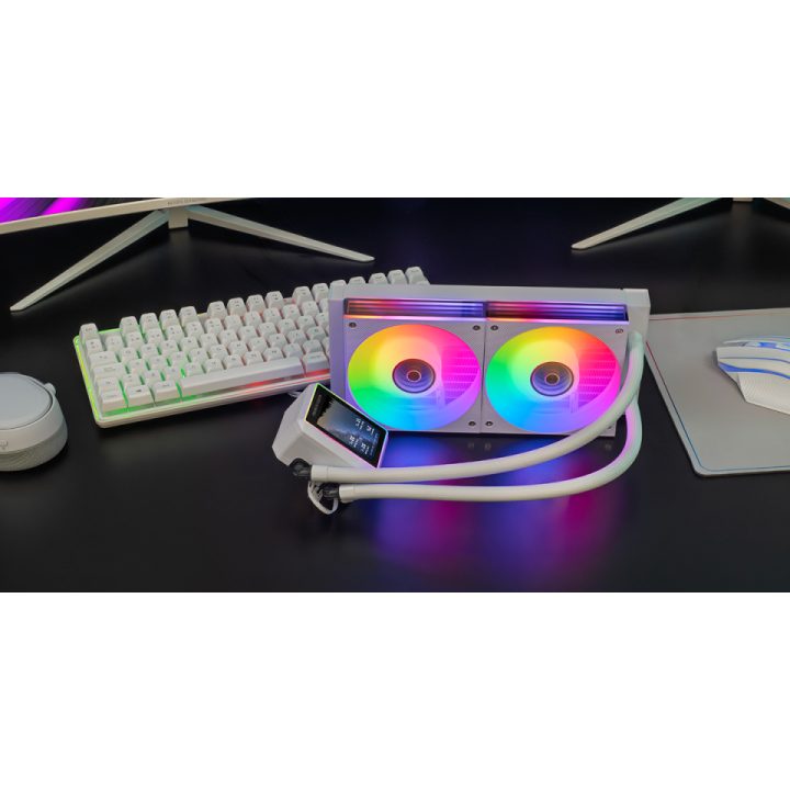 Mars Gaming ML-VISIONII240W All-in-One Liquid CPU Cooler 12 cm White…