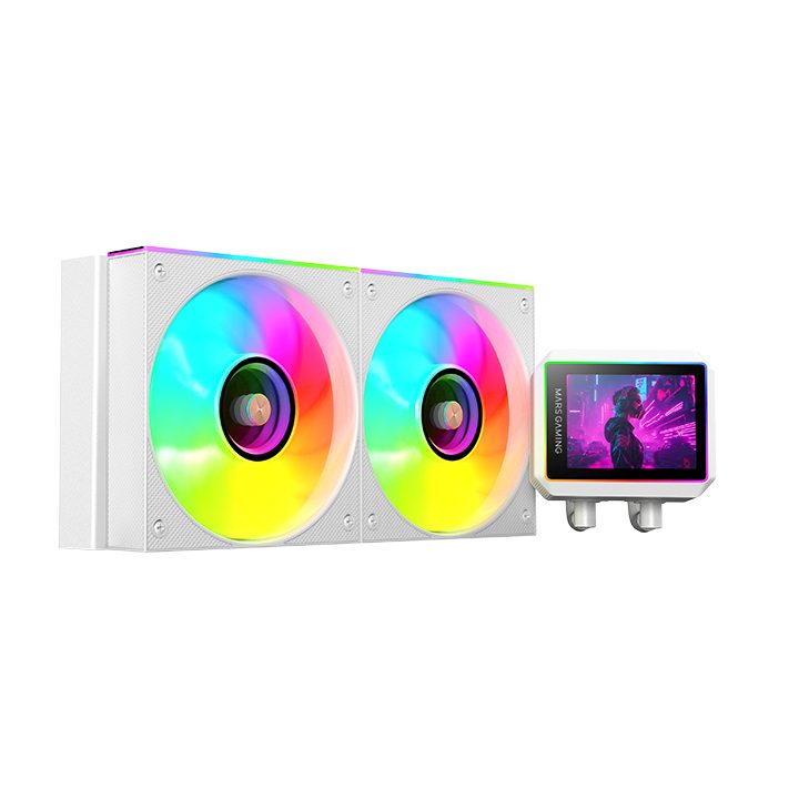 Mars Gaming ML-VISIONII240W All-in-One Liquid CPU Cooler 12 cm White…