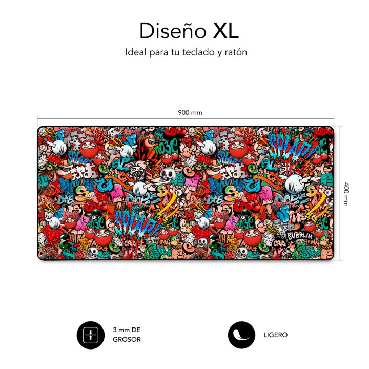 Subblim sub-mp Gaming Mouse Pad - 01PUW02