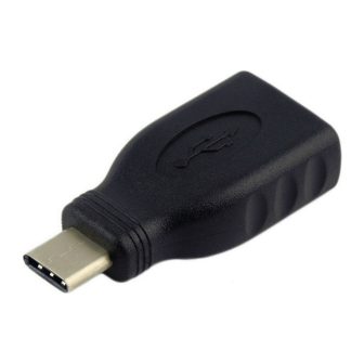 AISENS A108-0323 USB-C to USB-A Gender Changer Black