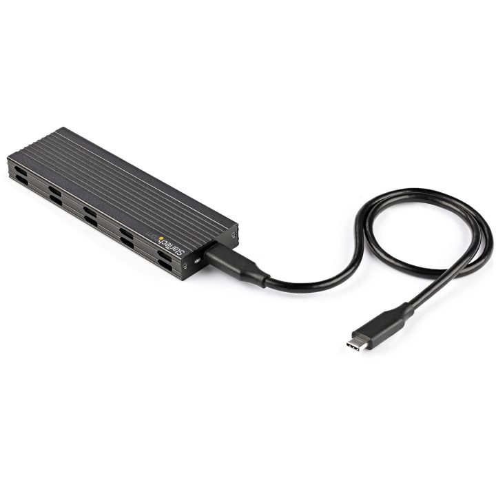 StarTech.com 10Gbps USB-C to NVMe M.2 or SATA M.2 SSD External…