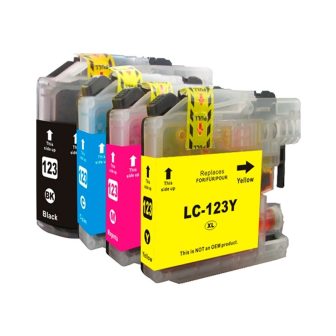 INKOEM Cartucho Compatível Brother LC123XL Ciano (M-LC123C)