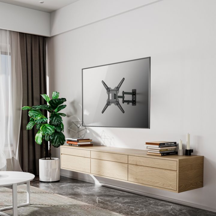AISENS Eco Swivel, Tiltable Monitor/TV Wall Mount 30kg (3 Pivots)…