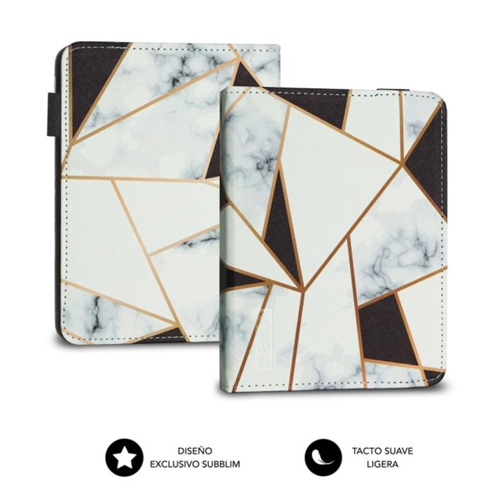 Capa Subblim clever ebook case 6 polegadas mármore preto…