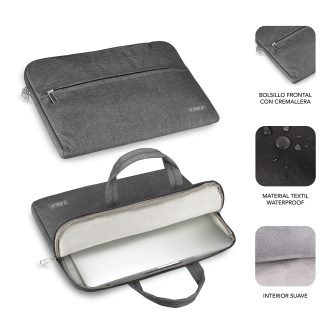 Subblim Funda Ordenador Business Laptop Sleeve 13,3-14" Grey…