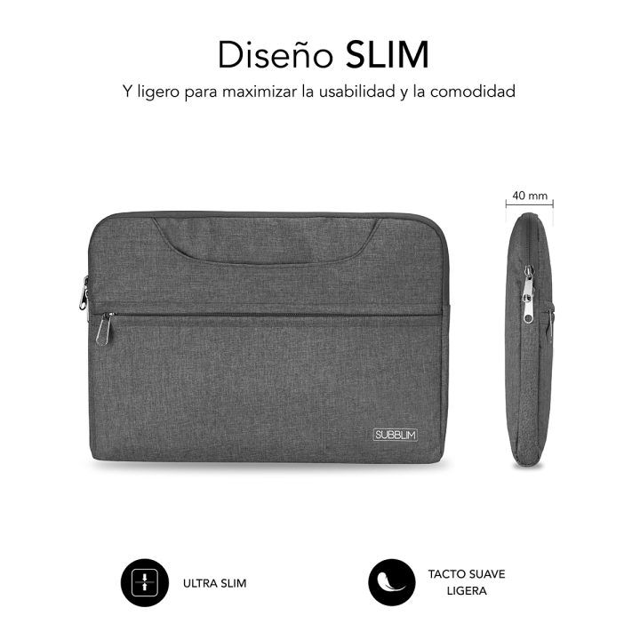 Subblim Capa para Portátil Business Laptop Sleeve 13,3-14" Cinzento…