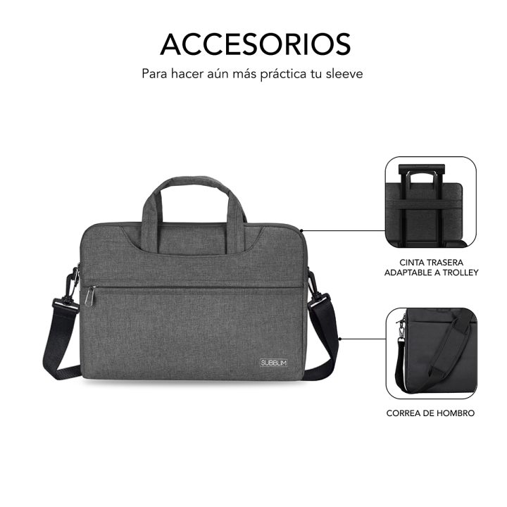 Subblim Capa para Portátil Business Laptop Sleeve 13,3-14" Cinzento…