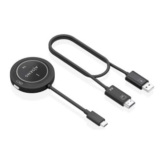 AISENS Wireless USB-C to HDMI 1080P 30m, Black