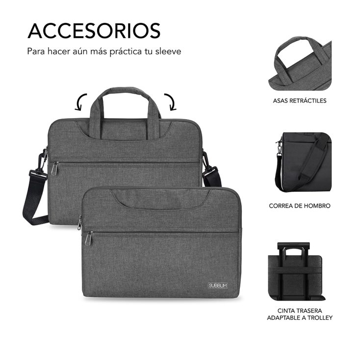 Subblim Funda Ordenador Business Laptop Sleeve 13,3-14" Grey…