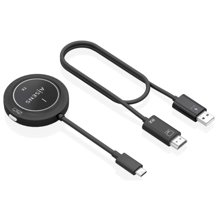 AISENS Wireless USB-C to HDMI 1080P 30m, Black