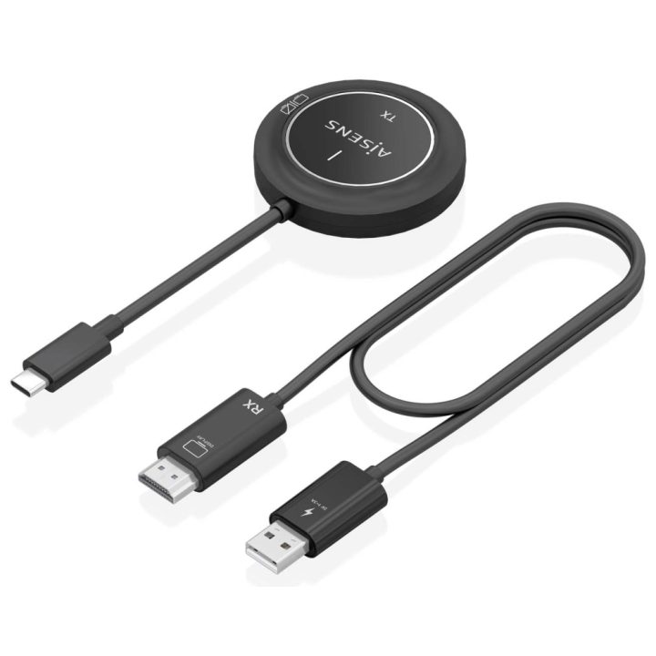AISENS USB-C A HDMI Inalambrico 1080P 30m, Negro