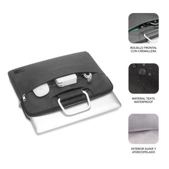 Funda Subblim business laptop sleeve para portátil 15,6 polegadas…